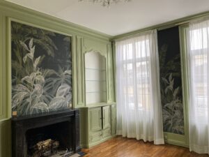 Pose de papier peint par l'entreprise Glanddier à Abbeville