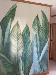 Pose de papier peint par l'entreprise Glanddier à Abbeville